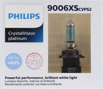 Philips 9006XS Crystal Vision Platinum Headlight Bulbs (Pair)