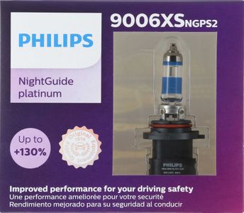 Philips 9006XS NightGuide Platinum Headlight Bulbs (Pair)