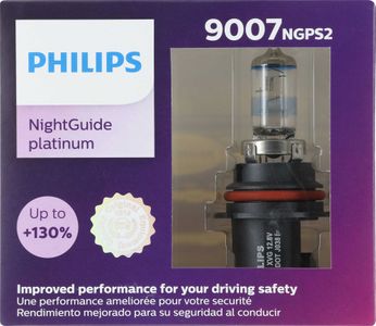 Philips 9007 NightGuide Platinum Headlight Bulbs (Pair)