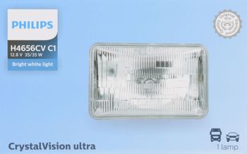 Philips H4656 Crystal Vision Ultra Halogen Headlamp