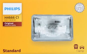 Philips H4666 Standard Halogen Sealed Beam Headlamp