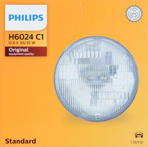 Philips H6024 Standard Halogen Sealed Beam Headlamp