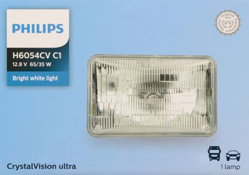 Philips H6054 Crystal Vision Ultra Halogen Headlamp