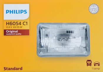 Philips H6054 Standard Halogen Sealed Beam Headlamp