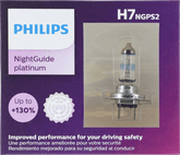 Philips H7 NightGuide Platinum Headlight Bulbs (Pair)