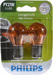 Philips PY21W LongerLife Miniature Bulbs (Pair)