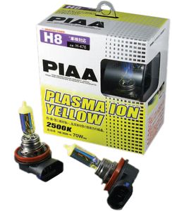 PIAA H8 Plasma Ion Yellow Bulbs (Twin Pack)