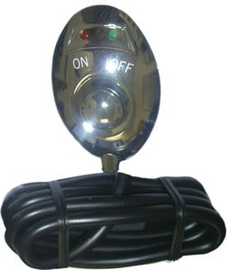 Pilot Chrome Green LED Push Button Switch