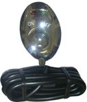 Pilot Chrome Green LED Push Button Switch