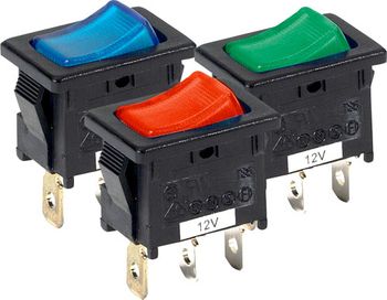 Pilot Illuminated Mini Rocker Switches