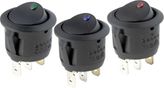 Pilot LED Round Rocker Switches