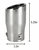Pilot Universal Stainless Steel Bolt-On Tip - PM-5119