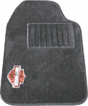 PlastiColor Carpeted Harley-Davidson Floor Mats with Nibs