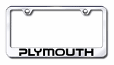 Plymouth Stainless Steel License Plate Frames