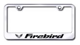 Pontiac Firebird Laser Etched Stainless Steel License Plate Frame