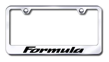 Pontiac Formula Laser Etched Stainless Steel License Plate Frame