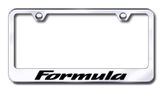 Pontiac Formula Laser Etched Stainless Steel License Plate Frame