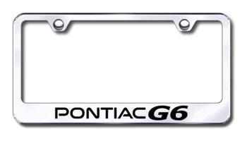 Pontiac G6 Laser Etched Stainless Steel License Plate Frame