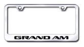 Pontiac Grand Am Laser Etched Stainless Steel License Plate Frame