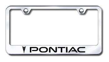 Pontiac Laser Etched Stainless Steel License Plate Frame