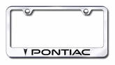 Pontiac Stainless Steel License Plate Frames