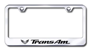 Pontiac Trans Am Laser Etched Stainless Steel License Plate Frame