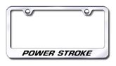 Power Stroke Laser Etched Stainless Steel License Plate Frame