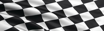 Racing Checkered Flag Rear Window Decal
