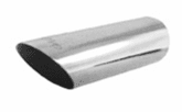 Ractive 2" Round Slant Cut Weld-On Exhaust Tip (T011)