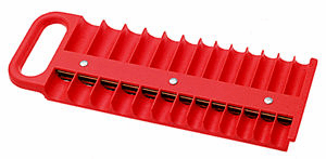 Red Large Magnetic 1/4" 26 Piece Socket Tray