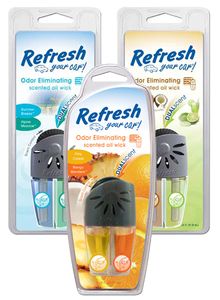 Refresh Odor Eliminating Dual Oil Scented Oil Wick Air Fresheners