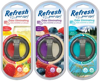 Refresh Odor Eliminating Dual Scented Oil Diffuser Air Fresheners