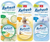 Refresh Odor Eliminating Gel Air Fresheners (1 oz)