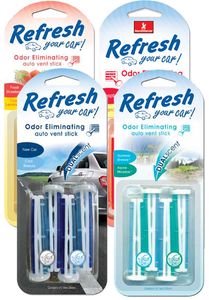 Refresh Vent Stick Dual Scented Air Fresheners (4 pack)