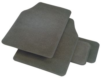 Rubber Queen Carpeted 4-Piece Mat Set