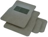 Rubber Queen Carpeted 4-Piece Mat Set w/ Heel Pad