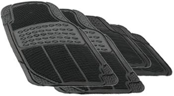 Rubber Queen Universal 4-Piece Rubber Floor Mats