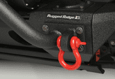 Rugged Ridge 3/4" Red Steel D-Ring Shackles (Pair)