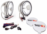 Rugged Ridge 6" Round 100 Watt Stainless Steel Fog Lamps Kit (Pair)