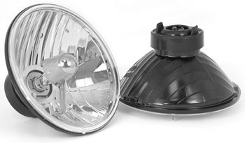 Rugged Ridge 7" Round Crystal H2 Conversion Headlights (Pair)