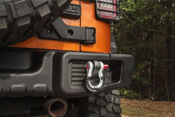 Rugged Ridge Black 3/4" D-Shackle Isolator Kit (Pair)