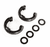 Rugged Ridge Black 3/4" D-Shackle Isolator Kit (Pair)
