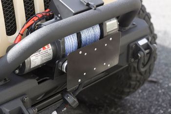 Rugged Ridge Hawse Fairlead License Plate Bracket