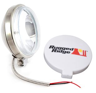 Rugged Ridge Single 6" Slim Round 100 Watt Fog Lamps