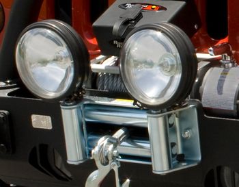 Rugged Ridge Winch Roller Fairlead W/Light Mounting Holes