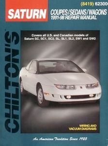 Saturn Coupes/Sedans/Wagons (1991-02) Chilton Manual
