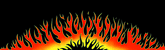 Sizzlin' Hot Flames Rear Window Decal