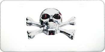 Skull 3D License Plate