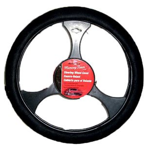 Black Soft Grip Memory Foam Steering Wheel Cover