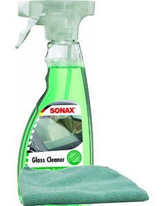 Sonax Clear Glass Cleaner (16.9 oz), Microfiber Cloth Kit
